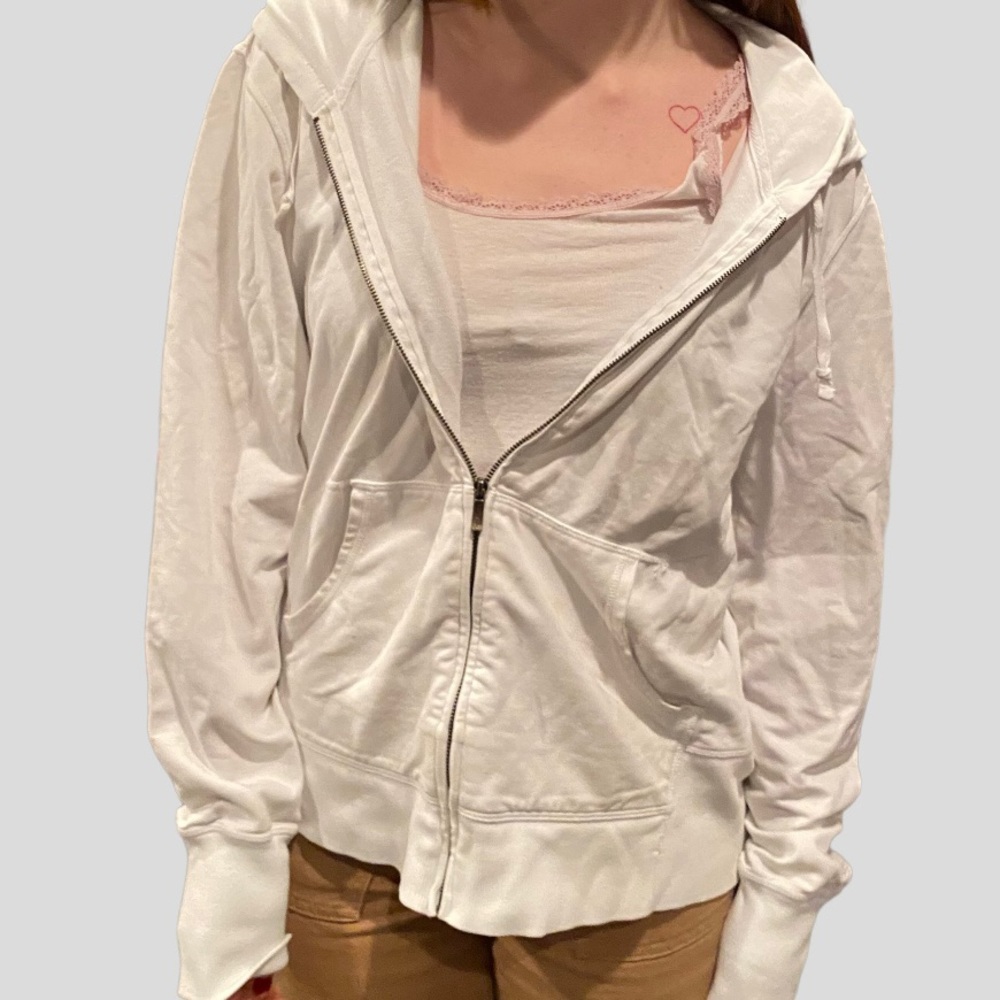 White Zip-Up